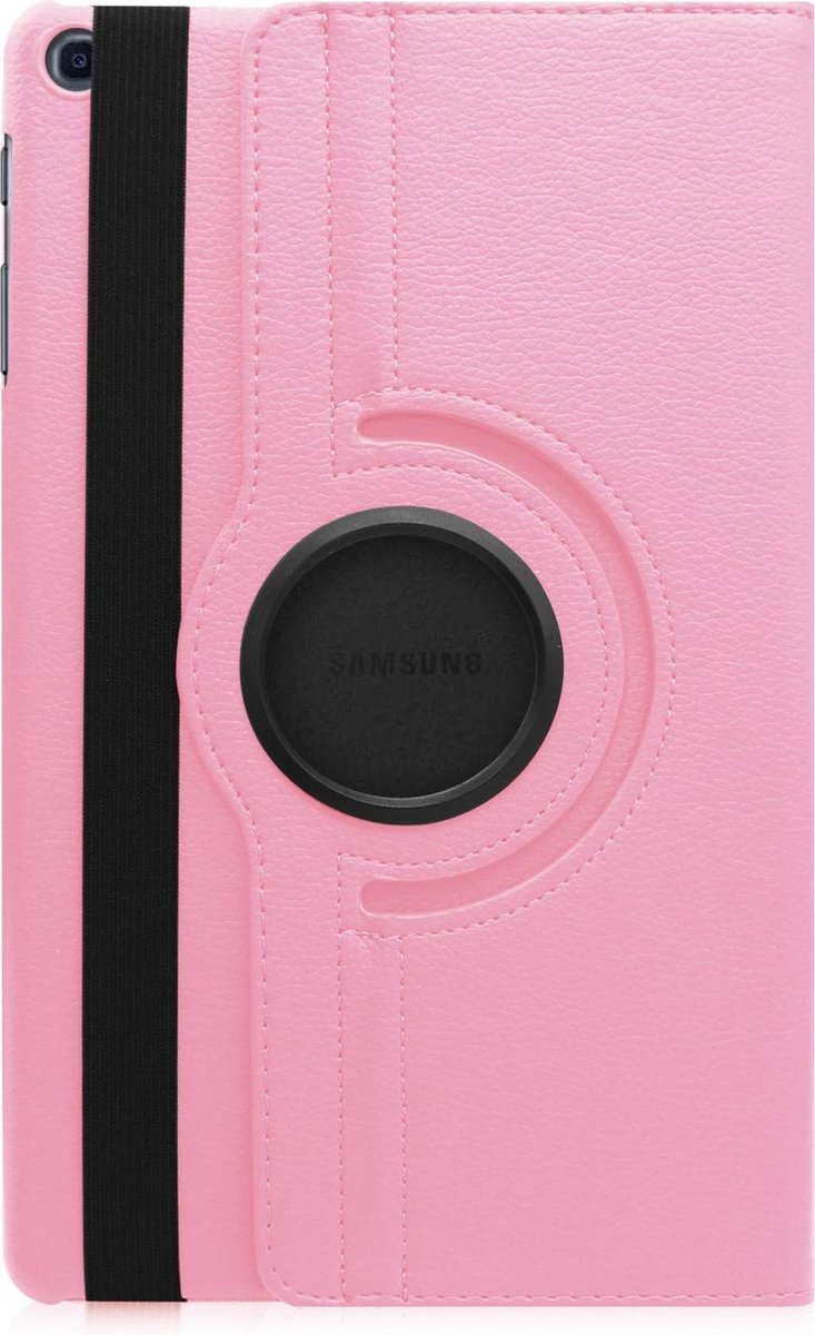 Draaibaar Hoesje - Multi stand Case Geschikt voor: Samsung Galaxy Tab A 10.1 inch 2019 SM T510 / T515 Draaibaar Hoesje - Multi stand Case - Licht roze