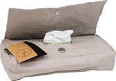 Colibries Birch Hoes voor Babydoekjes - Stone - Stijlvolle hoes - Waterafstotend - Handgemaakt accessoire