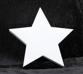 1x Piepschuim vormen sterren 50 x 5 cm hobby/knutselmateriaal - Sterren decoratie schilderen