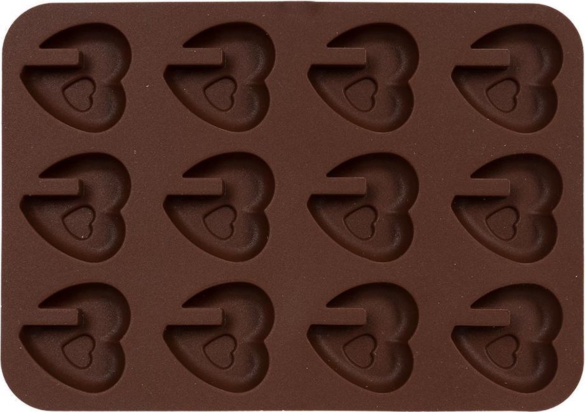 Patisse - Siliconen chocoladevorm 'Hartjes'