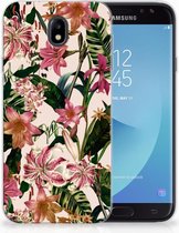 Geschikt voor Samsung Galaxy J7 2017 | J7 Pro TPU siliconen Hoesje Flowers