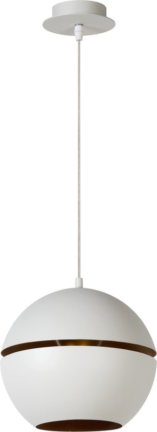 Lucide BINARI - Hanglamp - Ø 25 cm - E14 - Wit