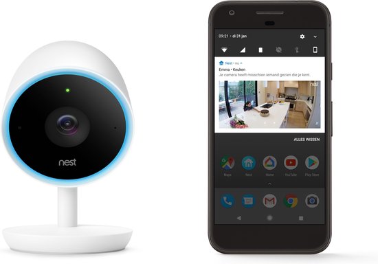 Google Nest Cam IQ Indoor Beveiligingscamera + USB-C kabel — afbeelding 5