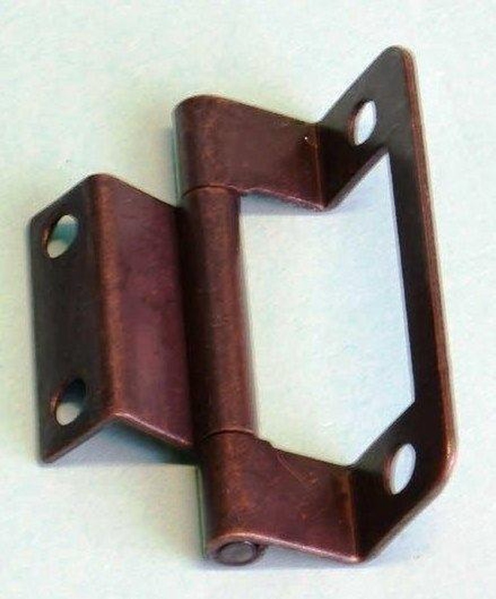 Scharnier Geknikt (Dubbel-50mm.-BRONS) 2 stuks