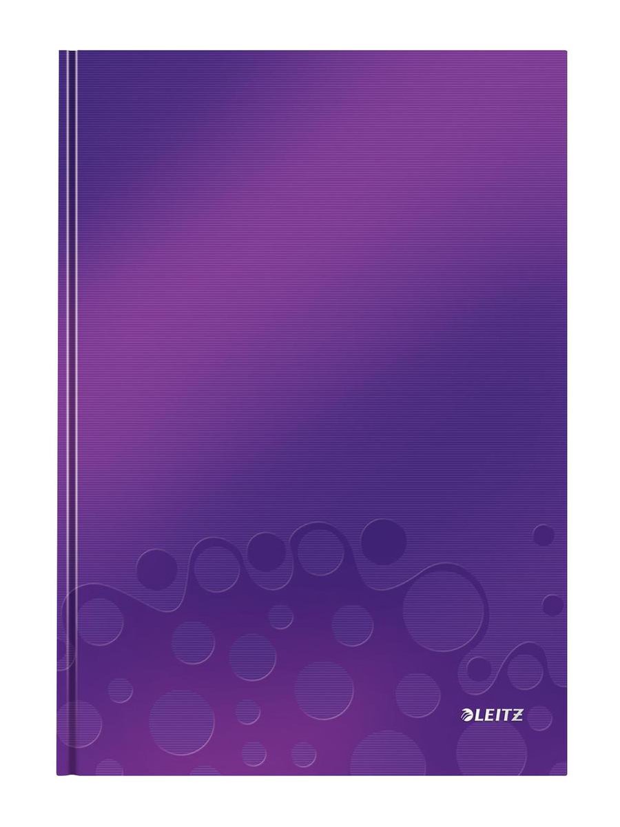 Leitz WOW notebook formaat 21 x 297 cm (A4) geruit 5 mm paars