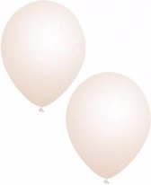 Bellatio Decorations ballonnen - 50 stuks - transparant - 27 cm - helium of lucht - verjaardag / versiering