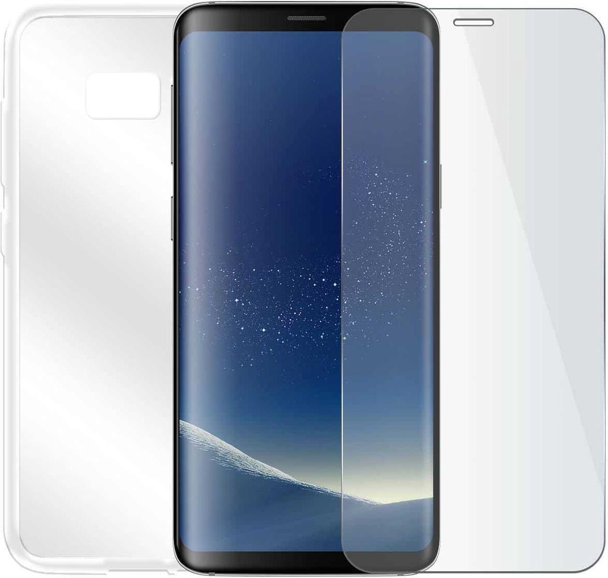 Samsung Galaxy A7 2017 - Beschermingsset - Screenprotector met siliconen hoes