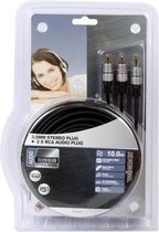 HQ - RCA - Aux kabel - 10 meter