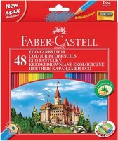 kleurpotlood Faber-Castell Castle zeskantig karton etui met 48 stuks FC-120148