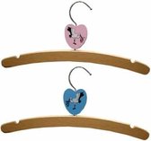 Houten Baby Kledinghangers Ooievaar - 8 Stuks