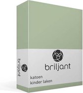 Briljant Baby Laken met Bies voor Wieg 75 x 100 - Jade