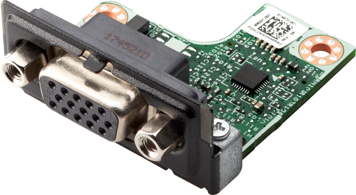 HP Flex IO Card - VGA-poort - voor EliteDesk 705 G4. 800 G4. ProDesk 400 G4. 400 G5. 600 G4. Workstation Z2. Z2 G4