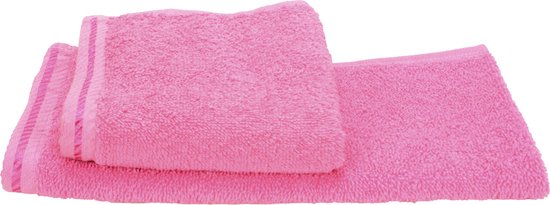 ARTG® Towelzz - Gastenhanddoek - 30 x 50 cm - Rose - Pink - Set 10 stuks