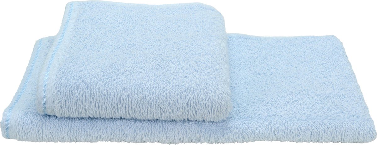 ARTG® Towelzz - Gastenhanddoek - 30 x 50 cm - Lichtblauw - Light Blue - Set 10 stuks
