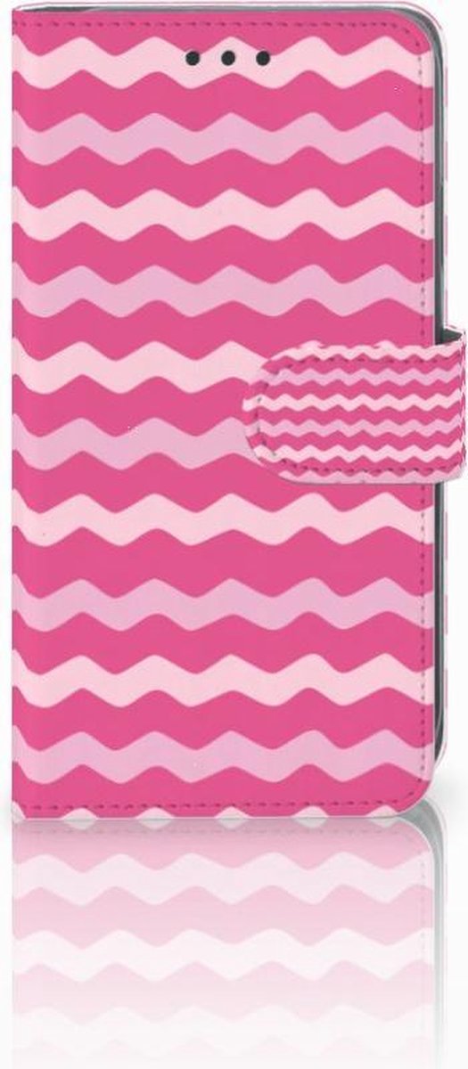 Apple iPhone Xr Telefoon Hoesje Waves Pink