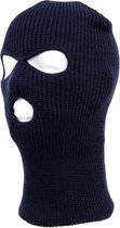 Bonnet 3 trous / bonnet de ski - bleu - taille unique - extérieur / bivouac / sports d'hiver - cagoule chaude un trou