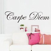 Carpe diem KLEIN muursticker - Voor 23:59 uur besteld, morgen in huis