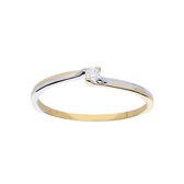 Glow 214.5229 Ring Goud Bicolor G SI 1 0,04ct - maat 50