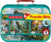 Schmidt Dinos, Puzzle-Box, 2x60, 2x100 stukjes - Puzzel - 5+