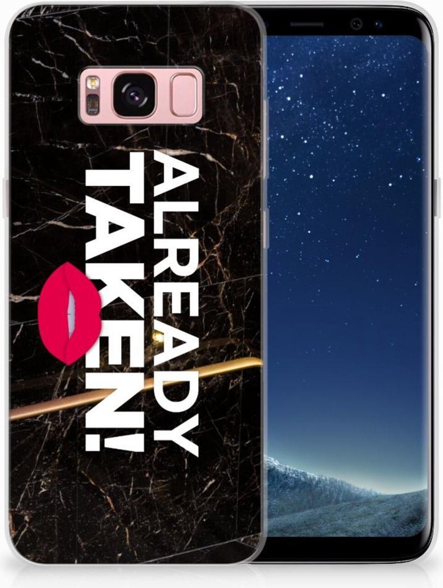 Samsung Galaxy S8 Siliconen hoesje met naam Already Taken Black