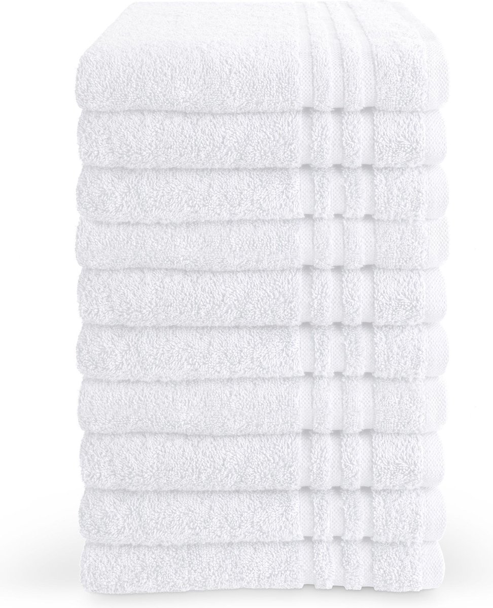 Byrklund Handdoek - Wit - 10 stuks - 50x100cm