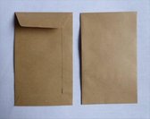 envelopje - 6,5 x 10 cm - 250 stuks - bruin loonzakje
