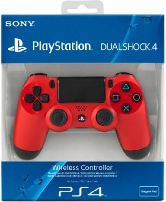 Sony PlayStation 4 Wireless Dualshock 4 V2 Controller Rood/Zwart