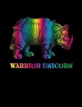 Rainbow Rhino Warrior Unicorn Notebook