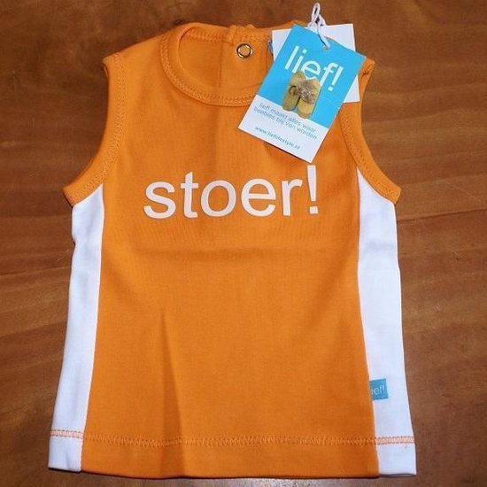 trainer Kijker Fraude Zomerhemd Stoer Oranje! Lief Lifestyle! Maat 50/56 | bol.com