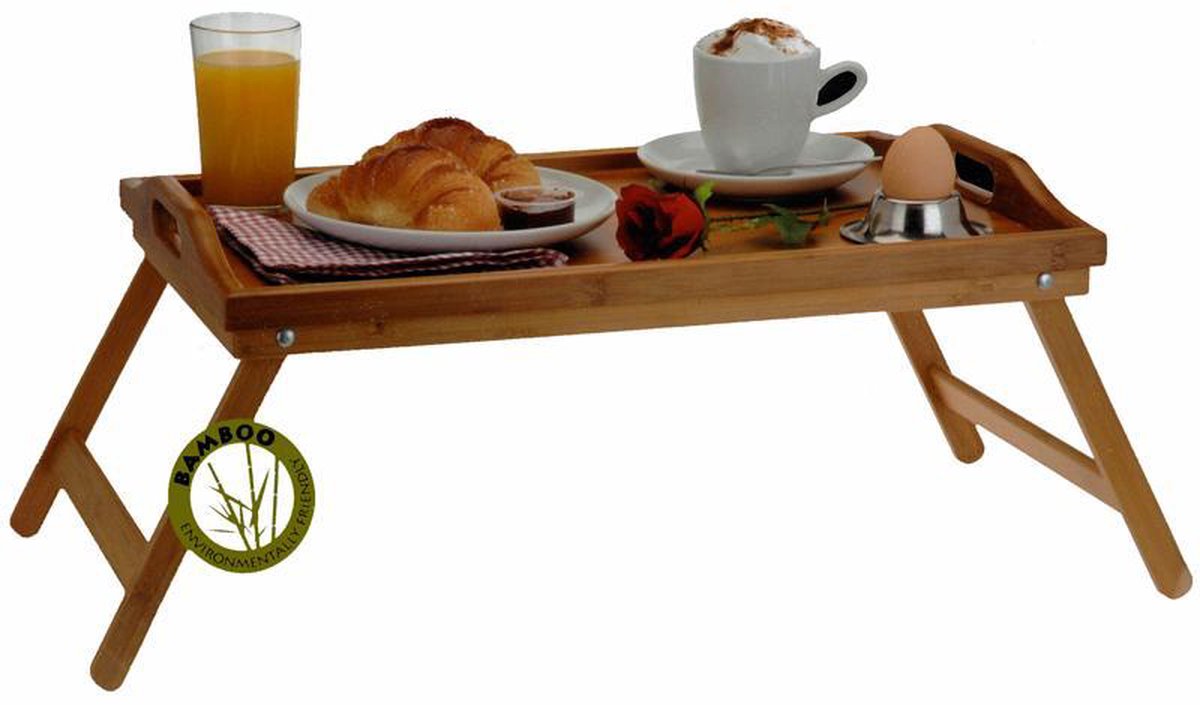Petit déjeuner sur plateau lit en bambou 50 x 30 cm | bol.com