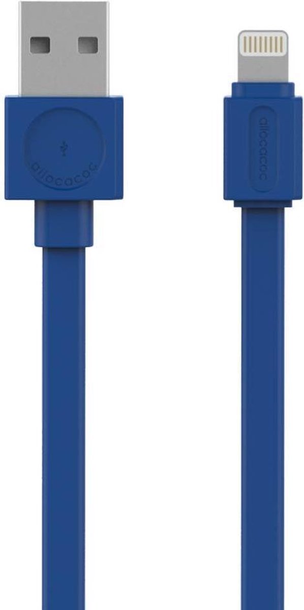 USBcable Lightning Flat; BLUE
