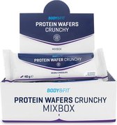 Body & Fit Gaufrettes Protéinées Croquantes Protein Wafers Crunchy - Boîte Mixte* - 480 Grammes (12 Gaufres)