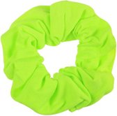 Velvet scrunchie/haarwokkel, neon groen