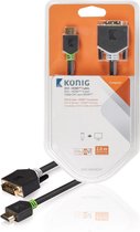 König DVI - HDMI 2M - Antraciet