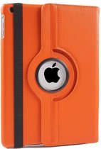 geschikt voor Apple iPad Hoes 360° Draaibaar Leer Oranje. Voor iPad Air 2.