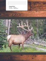 Elk in Woods Composition Notebook