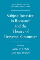 Oxford Studies in Comparative Syntax- Subject Inversion in Romance and the Theory of Universal Grammar