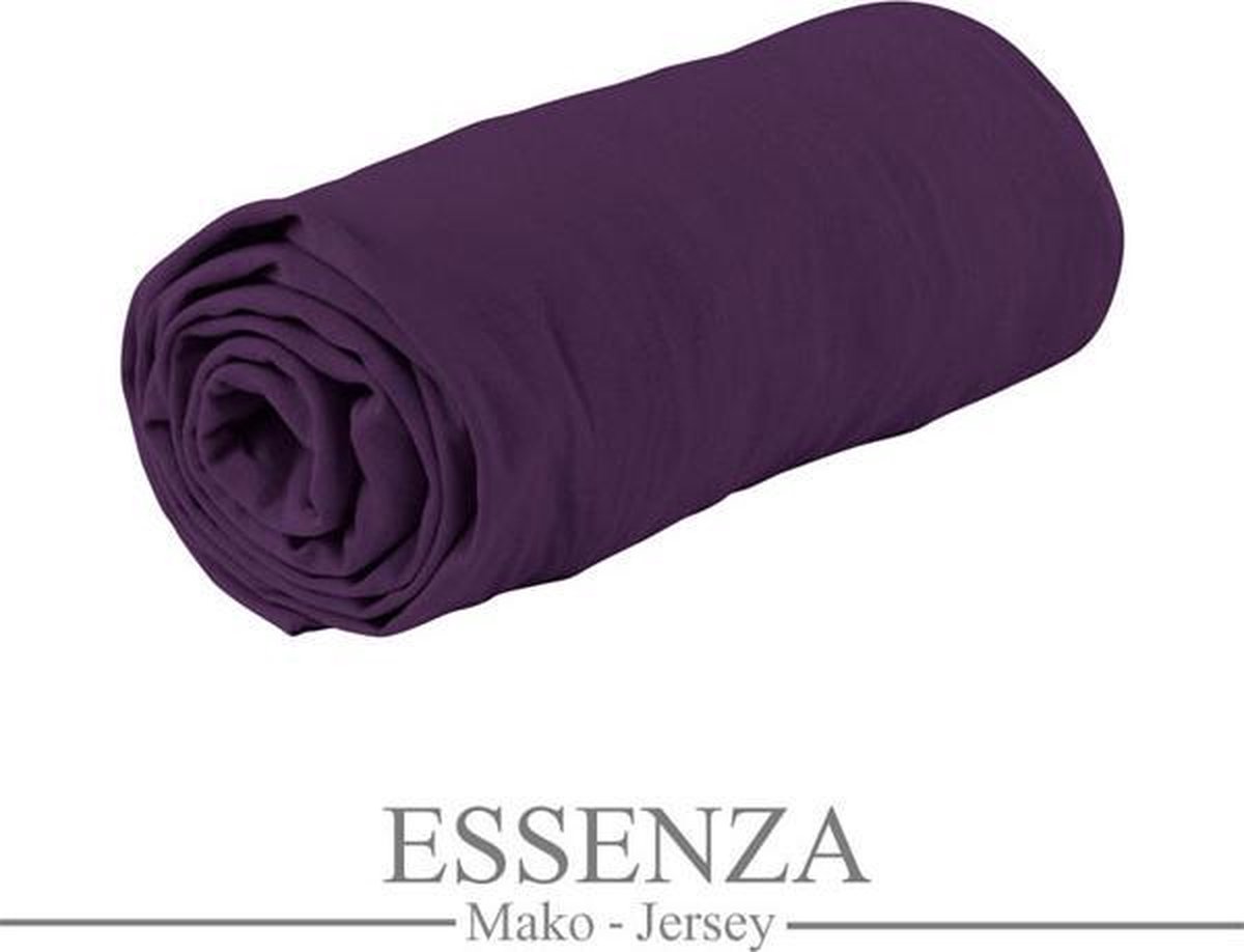 Essenza Mako Jersey Hoeslaken Paars 140/160 x 200/220 cm