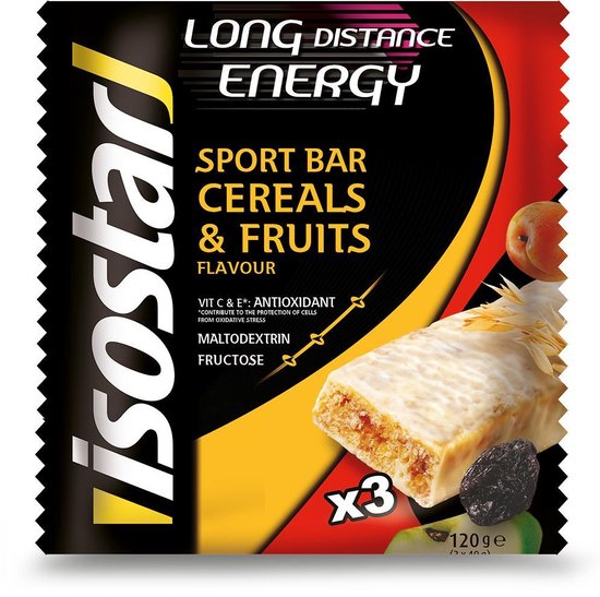 Isostar Endurance+ Bar Cereal & Fruit 3 x 40 gram - Isostar