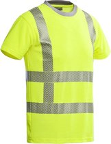 Santino t-shirt Vegas - fluor yellow - 200171 -  maat M