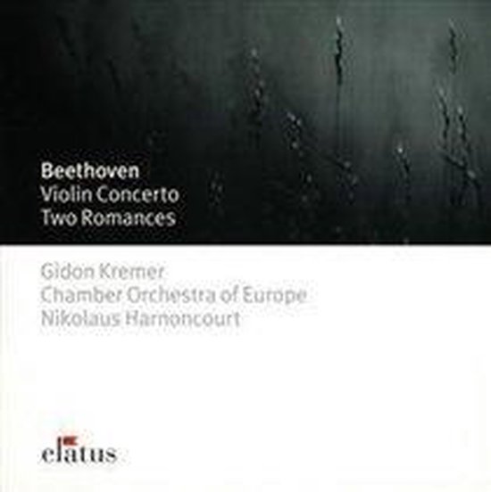Albumhoes voor Beethoven: Vioolconcert en Twee Romances, met Gidon Kremer en het Chamber Orchestra of Europe.