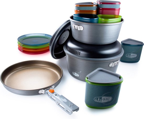 GSI Pinnacle Camper Campingservies en keukenuitrusting grijs