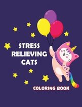 Stress Relieving Cats Coloring Book
