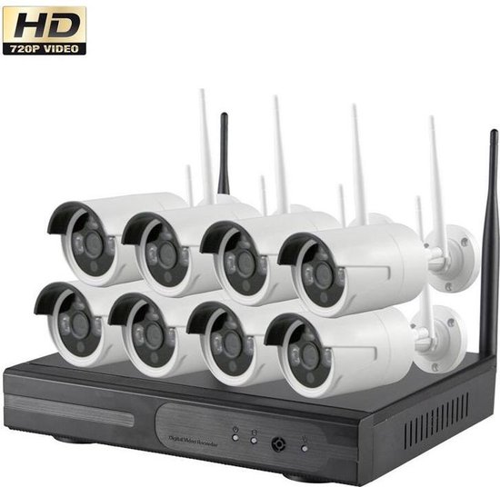 Wireless Beveiligingscamera set met 8 Cameras Outdoor Buiten 1080p IP  Draadloos | bol.com