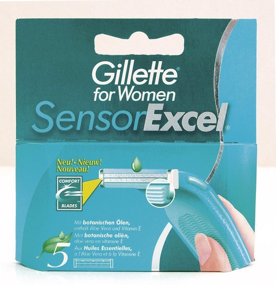 Gillette Sensor Excel For Woman - 5 pièces - Lames de rasoir | bol.com