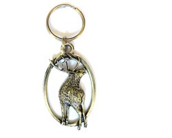 Sleutelhanger Burlend Hert - Jachtsleutelhanger Edelhert Gewei Natuur Cadeau Jagen Jachttrofee