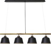 Light & Living Hanglamp 4L 132x25x30 cm BANU hout zwart