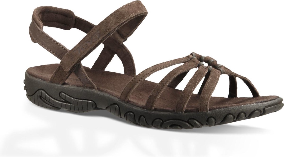 Teva Kayenta suède sandaal dames - Wandelsandalen Vrouwen - Maat 40.5 - Bruin | bol.com