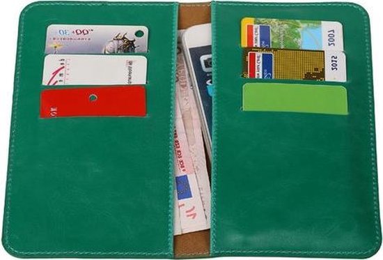 Portefeuille vert Pull-up Medium Pu pour Huawei G play Mini