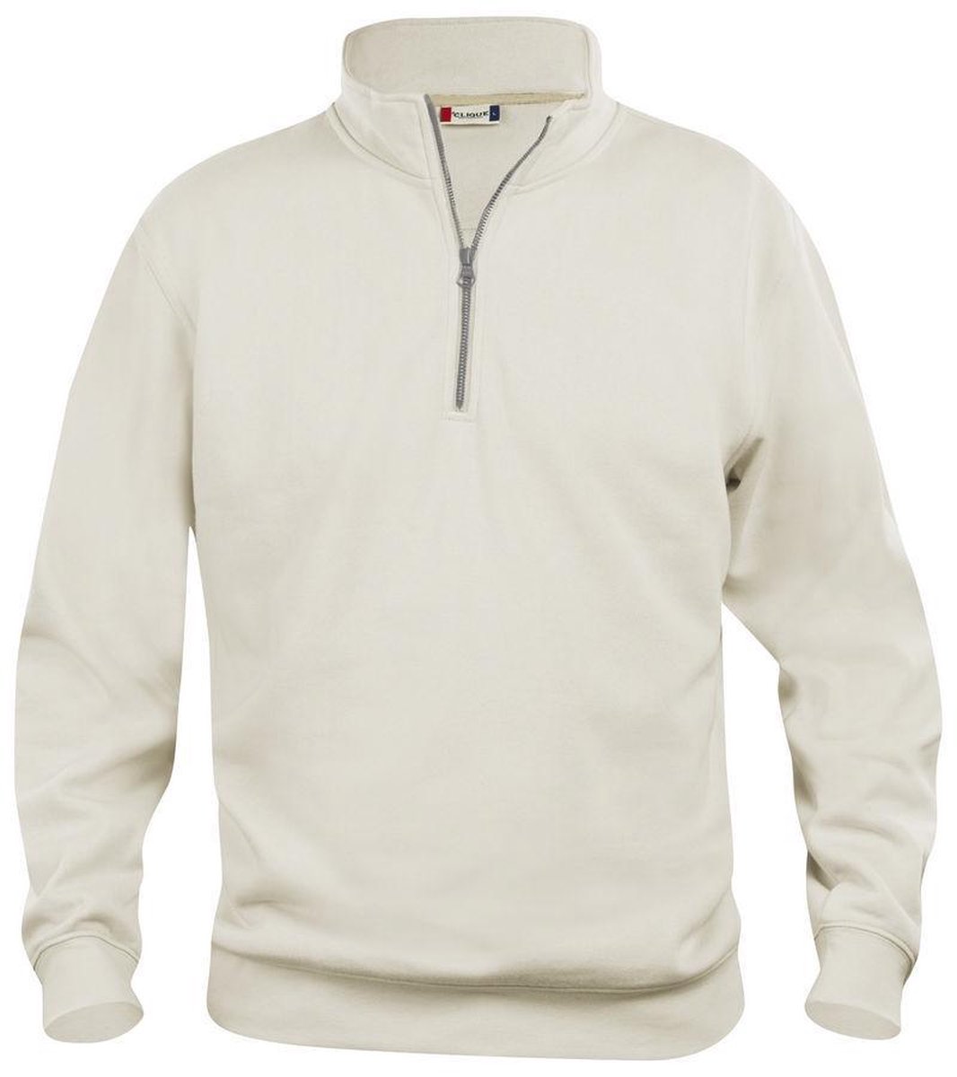Clique Basic Half Zip 021033 - Licht khaki - L